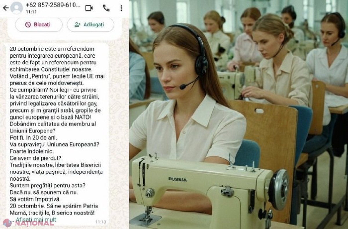 Mâna Moscovei: Fabrică de haine din R. Moldova, transformată într-un call-center ce distribuia falsuri despre referendum