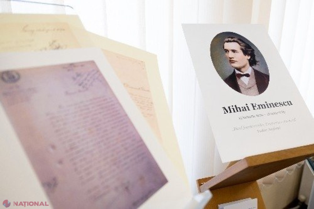 „Fiind foarte român, Eminescu e universal”: Manuscrise eminesciene și cărți vechi, expuse la Parlament, cu ocazia Zilei Culturii Naționale