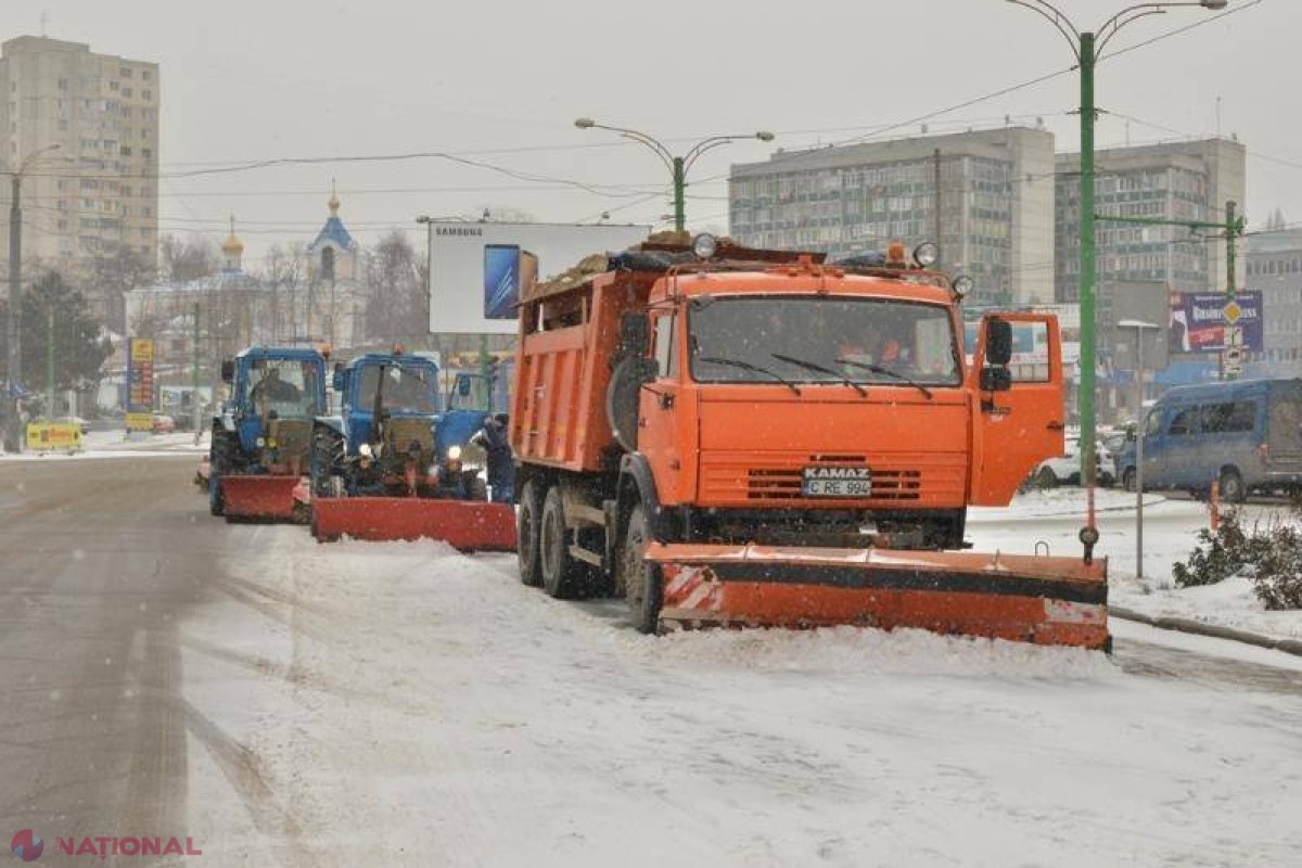 Primăria Chișinău raportează situația din capitală în urma ninsorilor din ultimele 24 de ore
