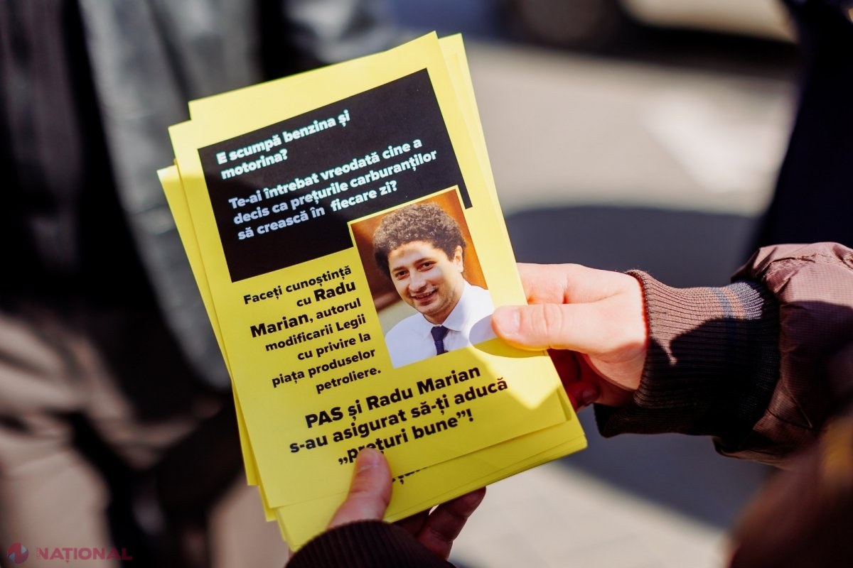FOTO, DOC // Flashmob organizat la BENZINĂRIILE din Chișinău, în legătură cu scumpirea fără precedent a carburanților. Partidul „ȘOR”: „Deputatul PAS, Radu Marian, este vinovat de scumpirea benzinei și motorinei”