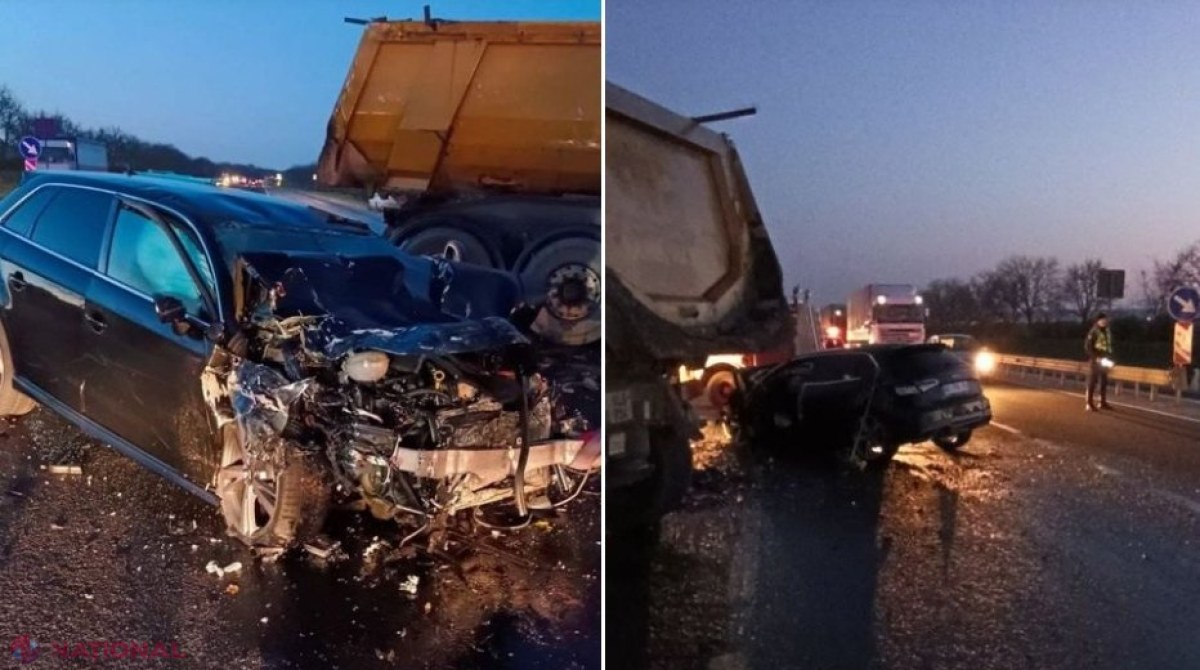FOTO // Accident cumplit la Peresecina, soldat cu DECESUL unui tânăr de 26 de ani. Un camion a intrat într-un ,,Audi