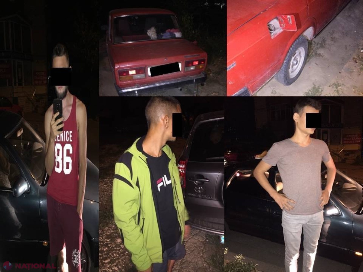 Un nou tip de FURT în Chișinău: Trei inși, reținuți în flagrant delict în timp ce sustrăgeau, noaptea, COMBUSTIBIL dintr-un automobil parcat în capitală