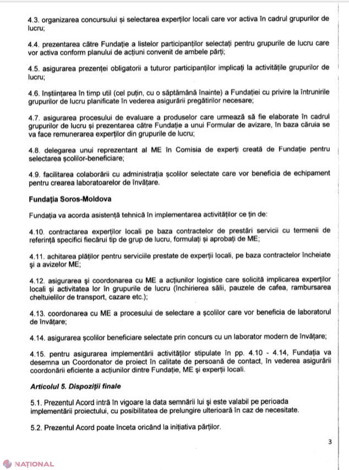 DOC // Unde ar fi ajuns MILIONUL de dolari oferit de miliardarul Soros pentru Ministerul Educației de la Chișinău