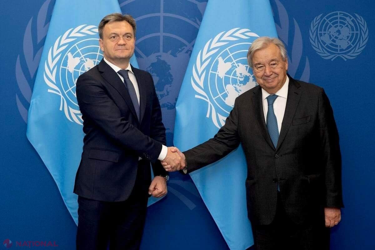 Premierul Dorin Recean, discuții cu secretarul general al ONU, António Guterres, la New York: ,,Suntem mai puternici când suntem uniți