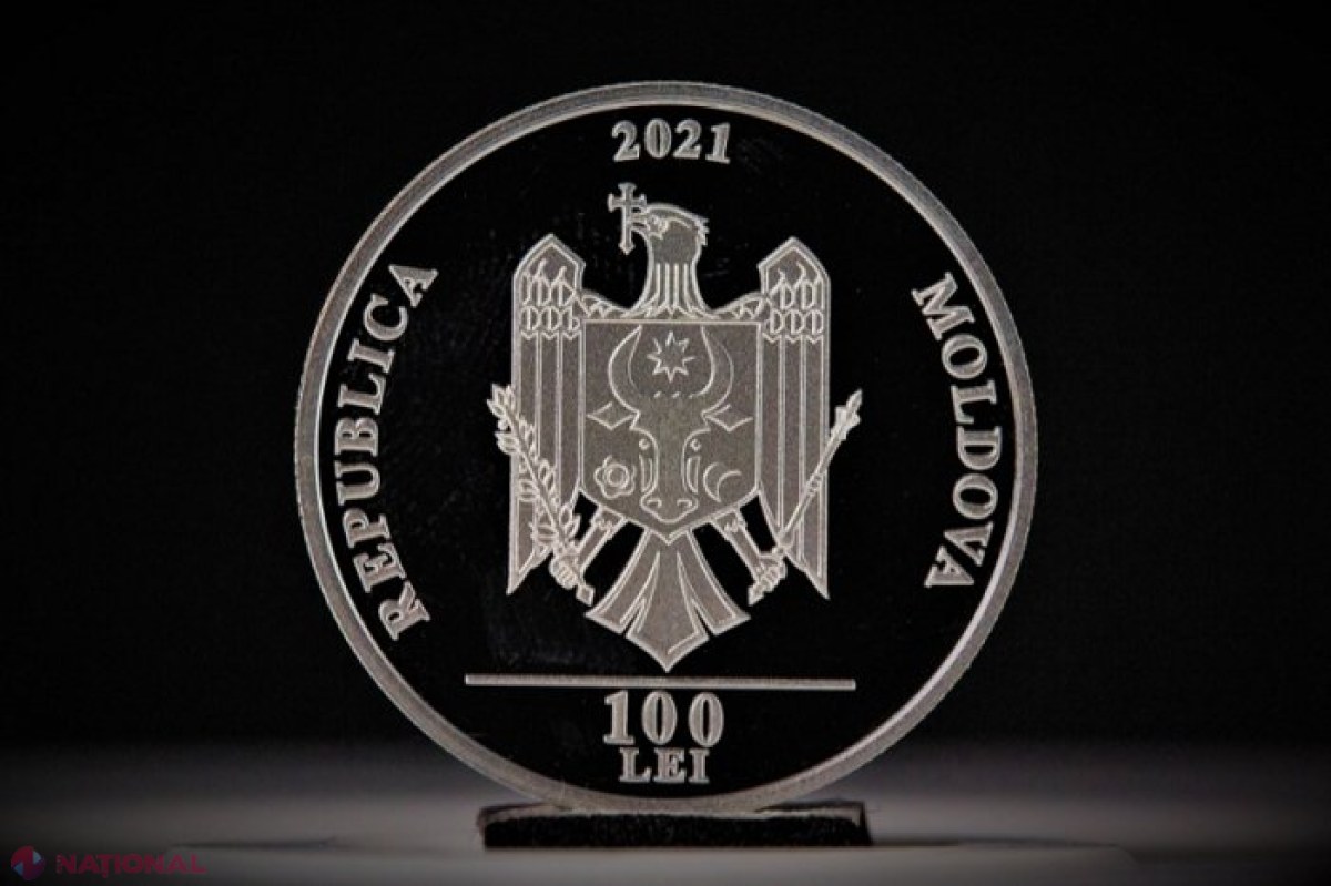 MONEDĂ cu valoarea nominală de 100 de lei, pusă în circulație în R. Moldova