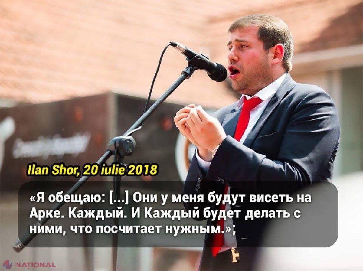 ONG-uri din domeniul drepturilor omului îi solicită Procuraturii Generale să INVESTIGHEZE amenințările lui Ilan Șor: „Они у меня будут висеть на Арке”;  „Задавим их, задушим!”