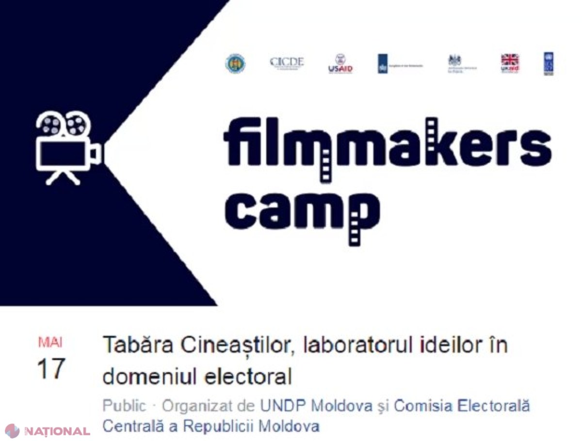 TABĂRĂ: Se caută CINEAȘTI tineri din R. Moldova care să creeze spoturi video motivaționale pentru alegeri