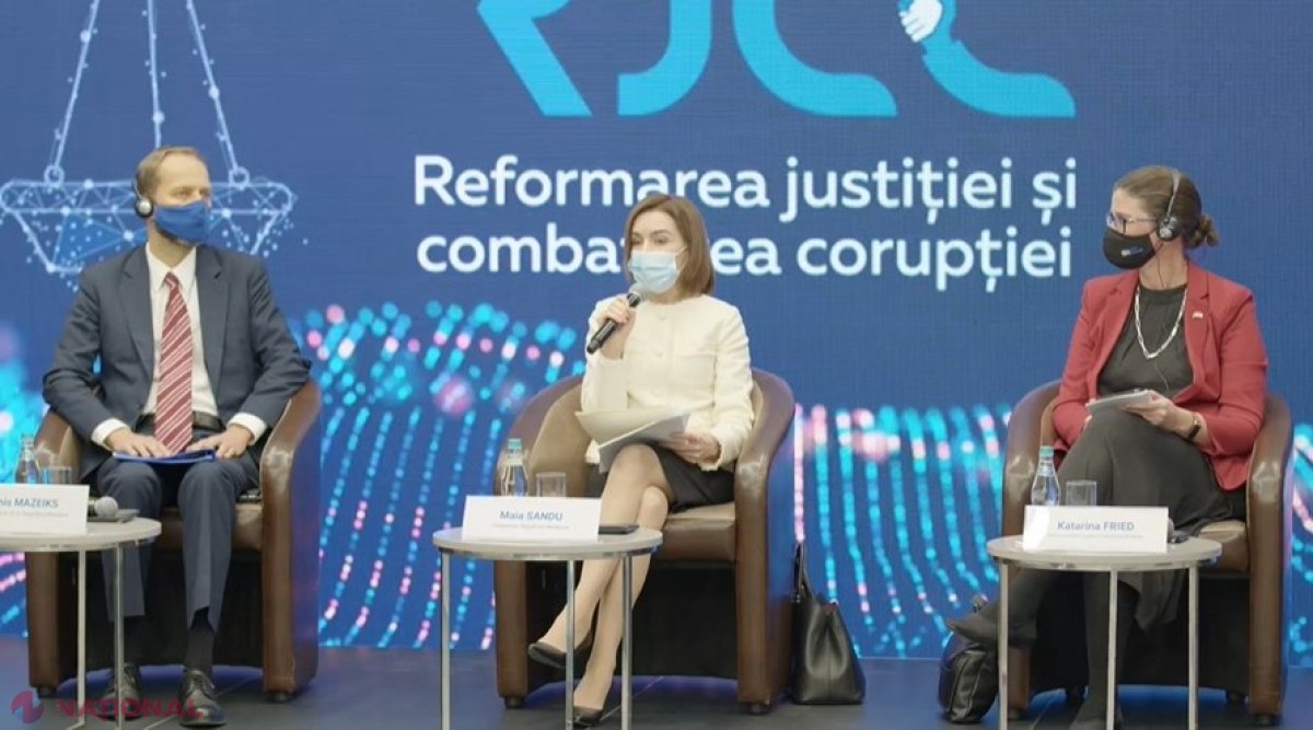 Maia Sandu, ULTIMATUM pentru angajații din sistemul judecătoresc și cel al procuraturii. „Aveți de făcut acum o ALEGERE – să puneți umărul la schimbare sau bețe în roate… Noi nu vrem justiție la TV, nu vrem să ajungem în extreme”