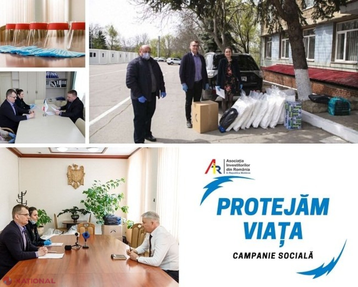 Asociația Investitorilor din România a donat vameșilor și polițiștilor de frontieră din R. Moldova mii de măști, costume și ecrane de protecție 