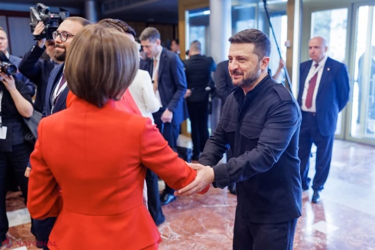 Maia Sandu a discutat cu Volodimir Zelenski la Summitul CPE despre viitorul european al R. Moldova și Ucrainei 