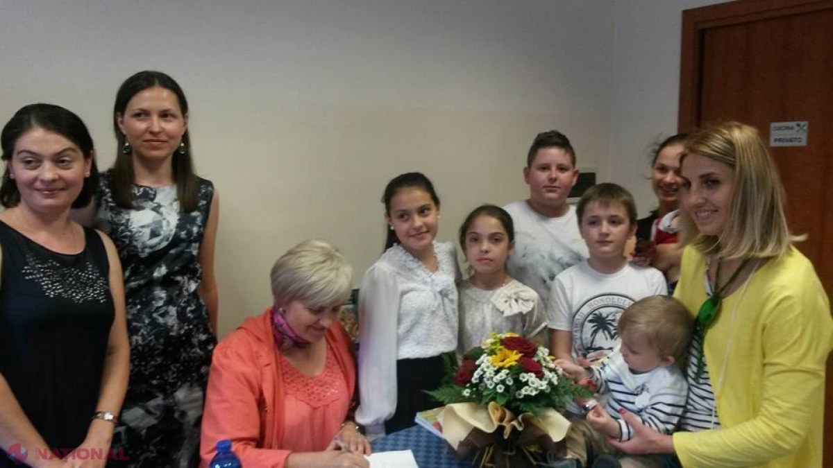 Scriitoarea Claudia Partole s-a întâlnit cu copiii moldovenilor stabiliți în Brescia