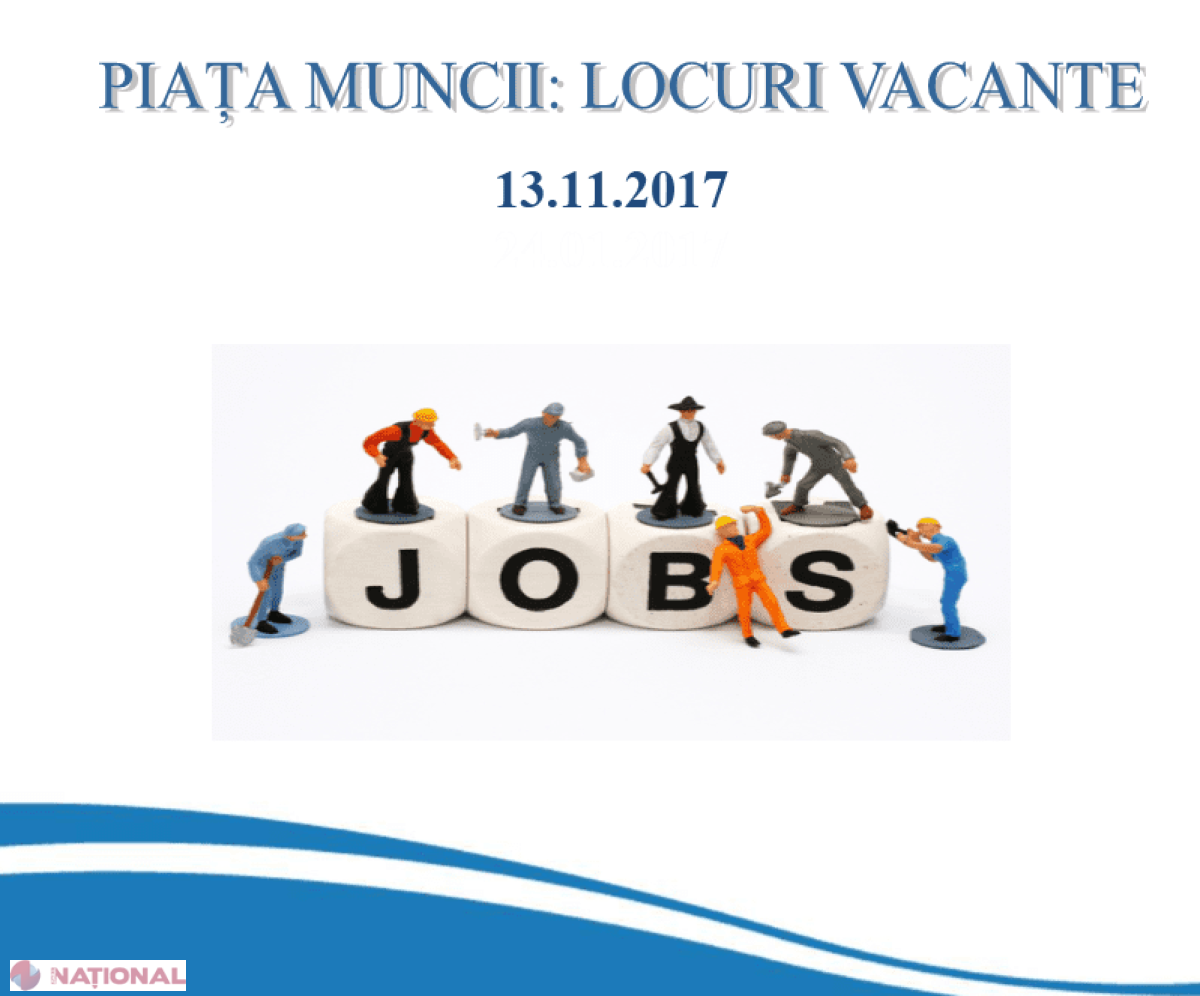 MII de OFERTE de muncă pentru șoferi, bucătari, cusători, dar și educatori sau inspectori de patrulare în R. Moldova