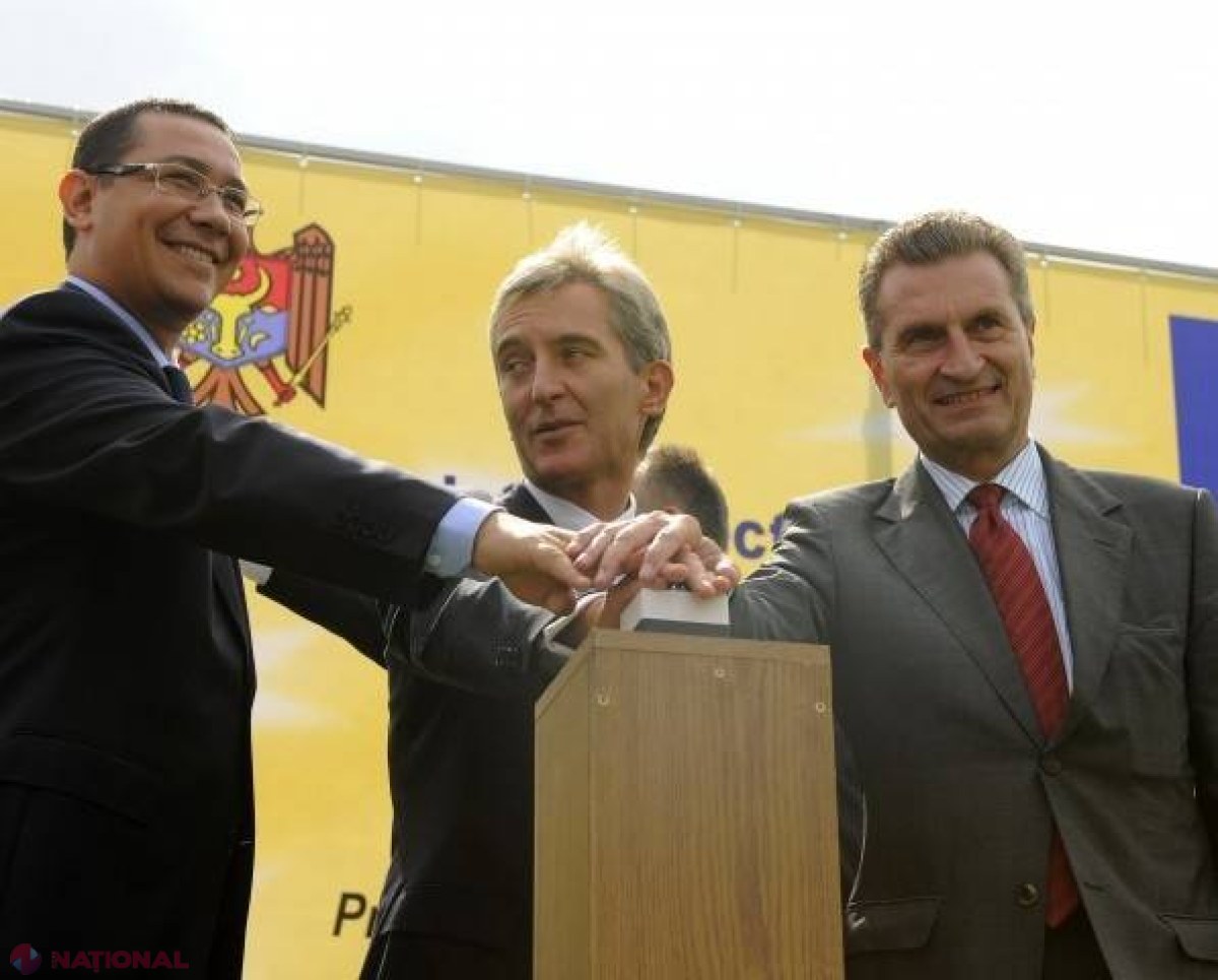 Victor Ponta și Günther Oettinger, în vizită în R. Moldova. Vin să inaugureze gazoductul Iași-Ungheni