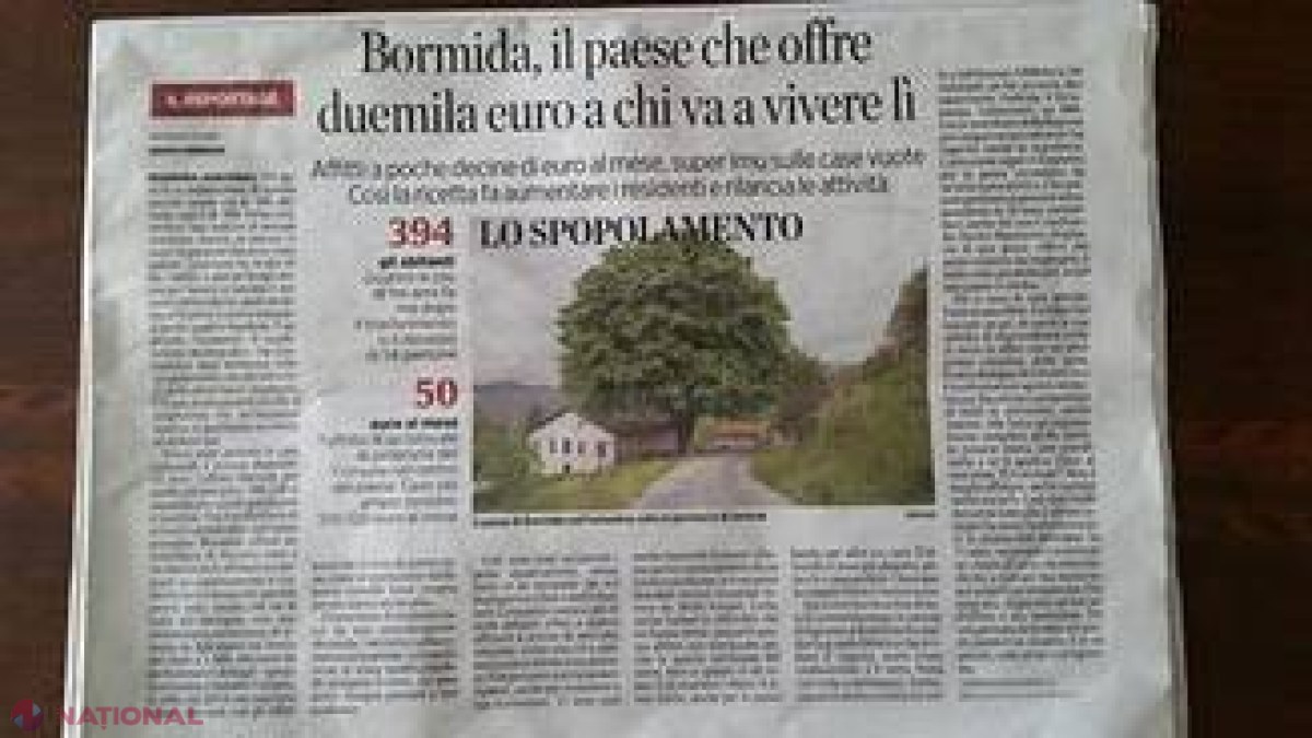 VIDEO // Un primar din Italia oferă câte 2.000 de euro oricui se mută în localitate 