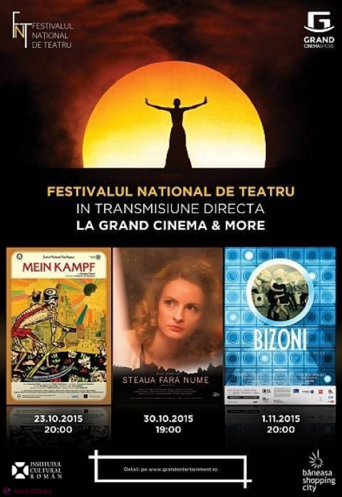 Festivalul Național de Teatru: Transmisiuni în DIRECT la Chișinău, Londra și Viena 