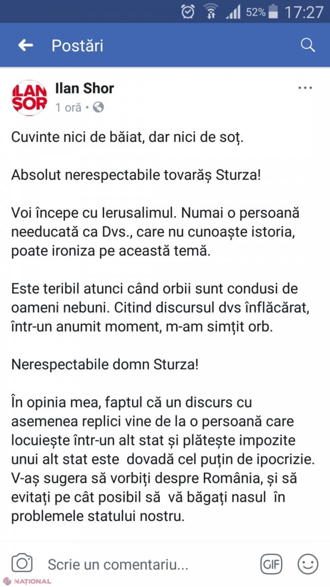 Șor îi răspunde DUR lui Ion Sturza: „Cuvintete nici de băiat, dar nici de soţ