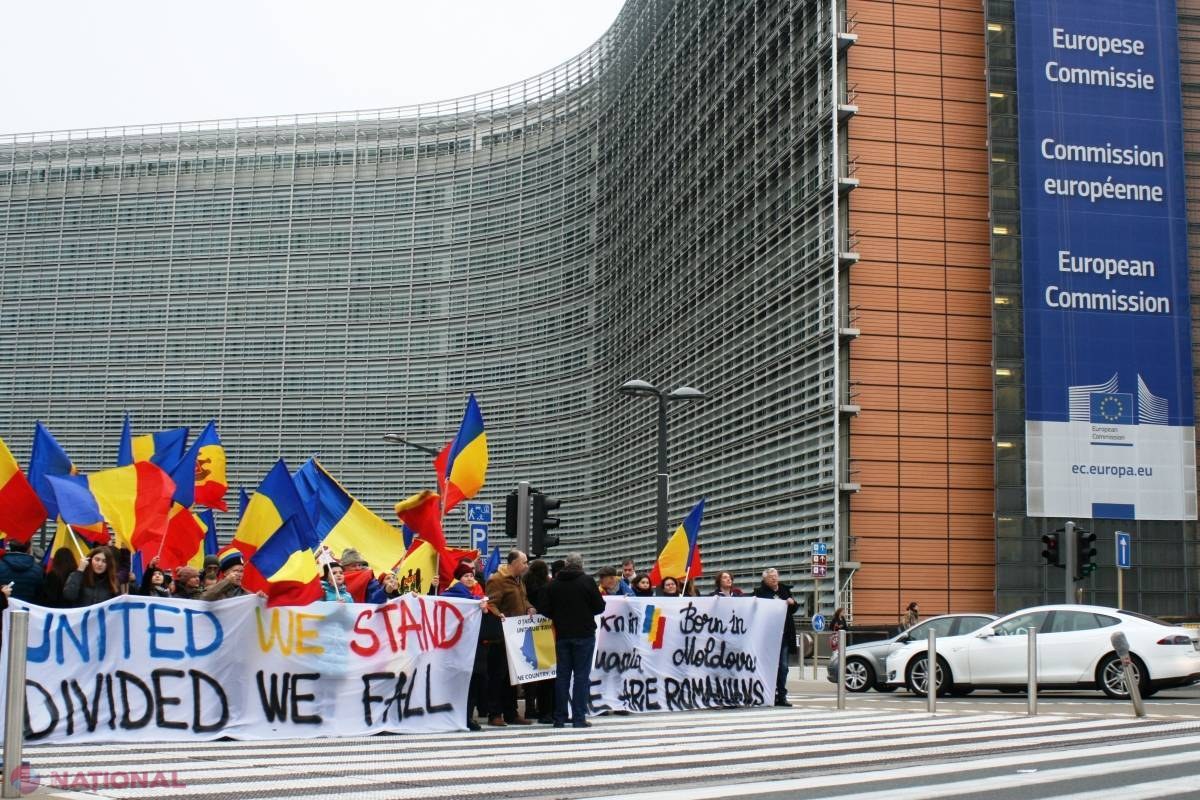 Unioniştii au organizat un miting la Bruxelles: „O singură națiune, o singură țară!”