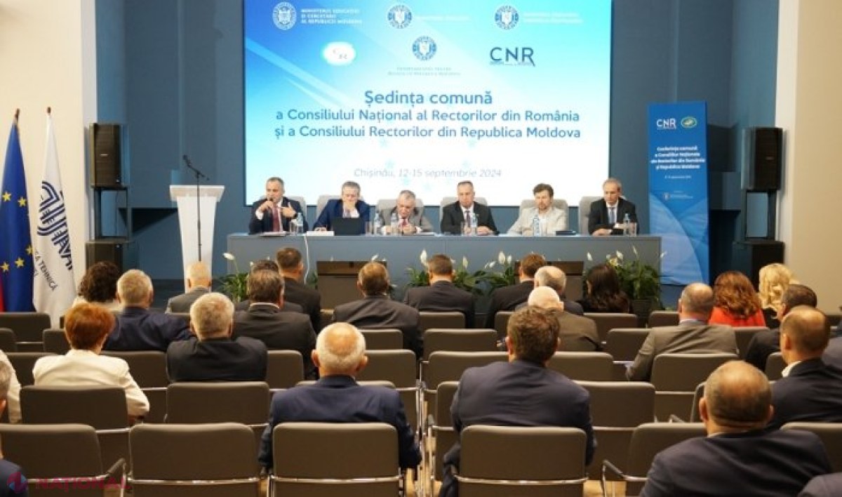 Consiliile rectorilor din R. Moldova și România, ședință comună la Chișinău: Programe de studii cu diplomă dublă și desfășurarea unor proiecte comune de cercetare științifică