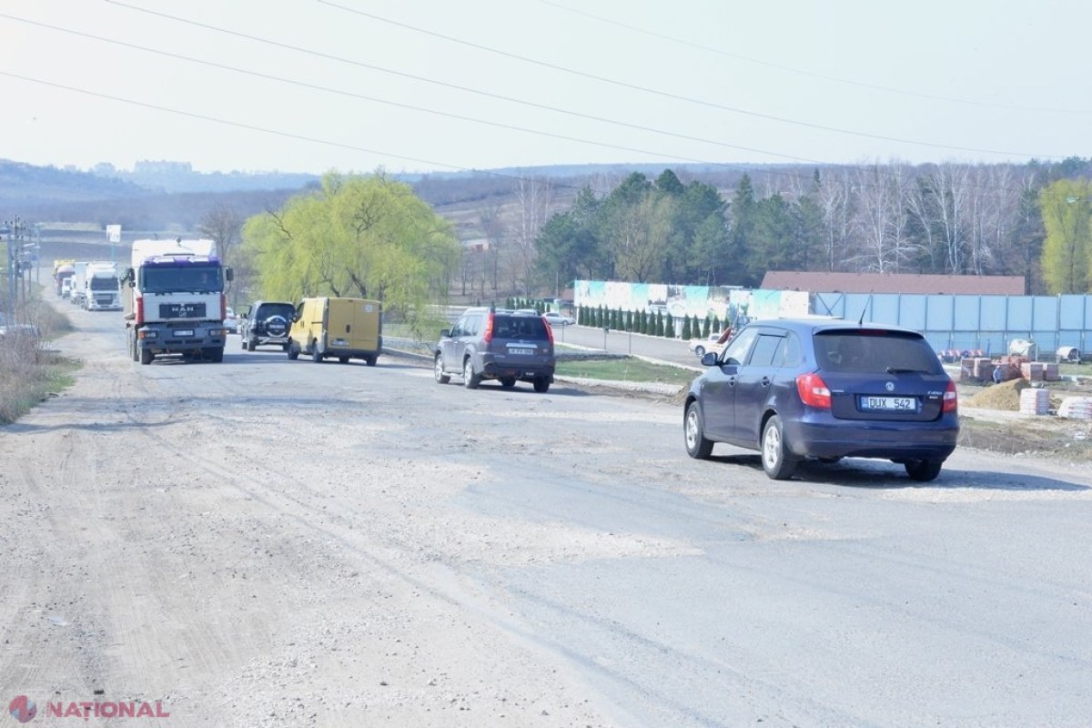 Circulația rutieră pe drumul Chișinău-Budești, SISTATĂ: Camioanele - interzise, iar transportul public - redirecționat