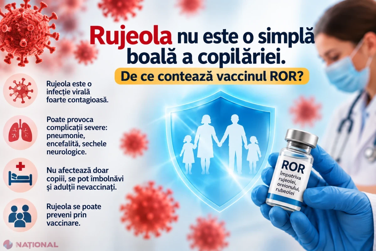 Rujeola nu este o simplă boală a copilăriei. De ce contează vaccinul ROR?