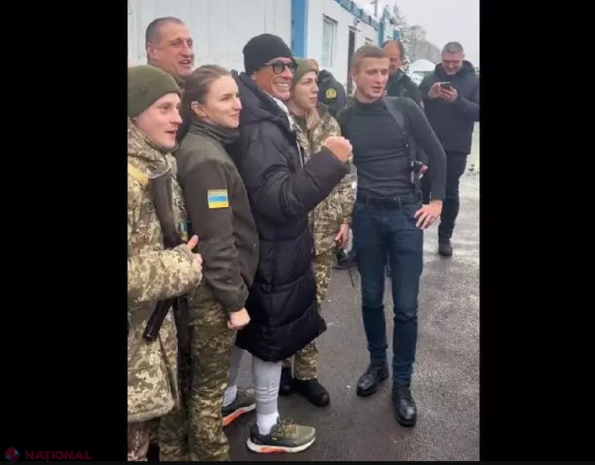 VIDEO // Jean-Claude Van Damme renunță la prietenia cu Putin și îi arată PUMNUL.  Actorul a ajuns în Ucraina și a vizitat armata ucraineană: „Slavă Ucrainei!”