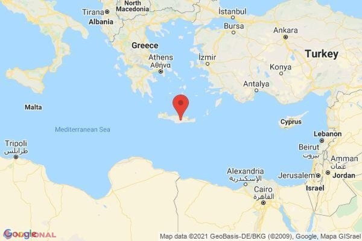 Cutremur puternic în insula Creta