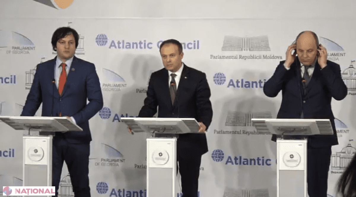 VIDEO // R. Moldova, Georgia și Ucraina, ANGAJAMENT comun de APĂRARE. Ce prevede documentul semnat de Candu, Kobakhidze și Parubiy