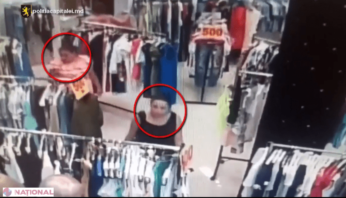 VIDEO RUȘINOS // Au intrat într-un centru comercial din Chișinău și au FURAT o rochie: Le recunoașteți?