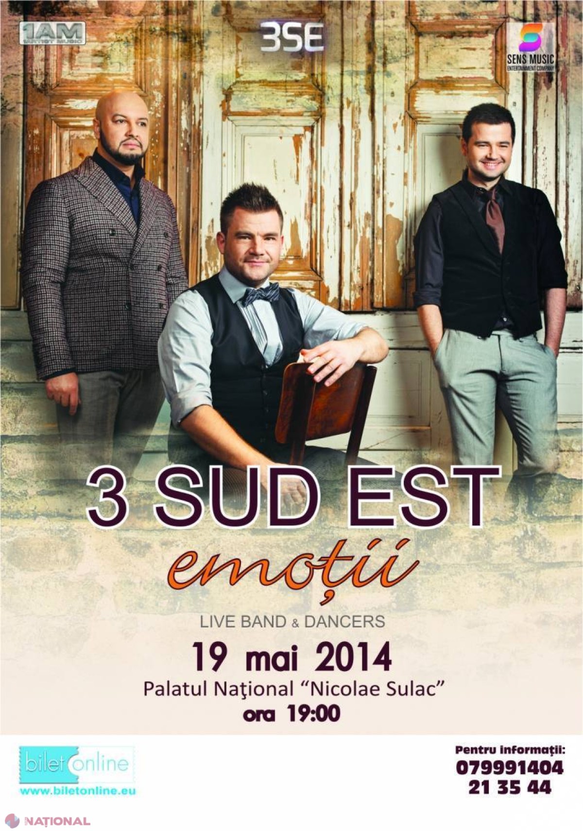 „3 Sud Est” vine la Chișinău cu un concert!