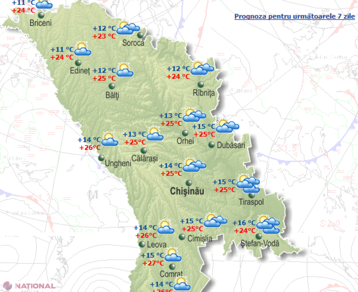 Scăpăm de ploi abia săptămâna viitoare. Află ce vreme ne așteaptă în următoarele zile