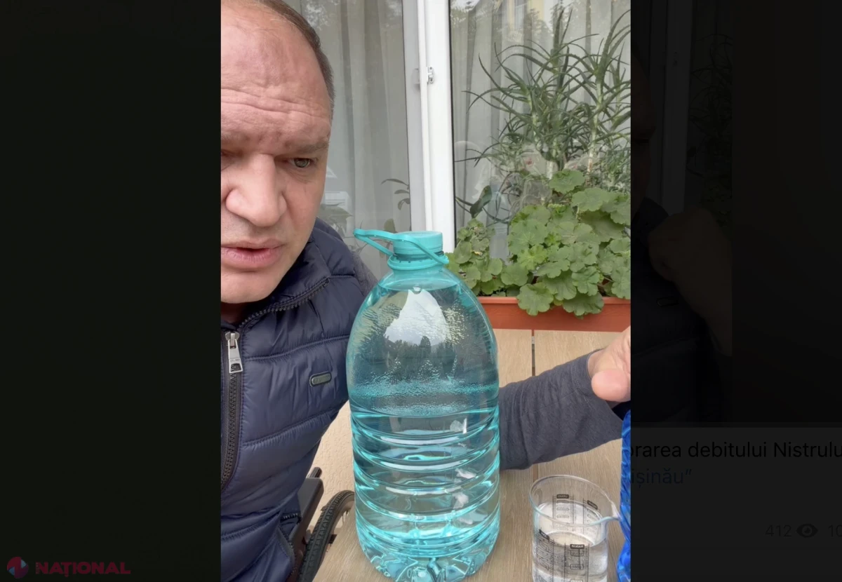 VIDEO // Atac de pe PRISPĂ cu recipiente de apă: Ion Ceban învinovățește Kievul și Chișinăul pentru criza hidrologică de pe Nistru, în timp ce R. Moldova scapă de sistări, iar la Cernăuți apa curge doar câteva ore pe zi