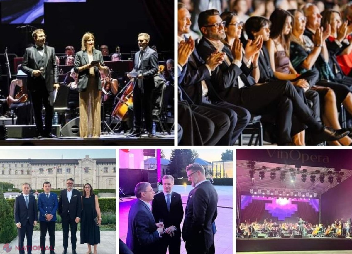 Opera Națională București și Orchestra Filarmonicii Naționale „Serghei Lunchevici” din Chișinău s-au UNIT sub bagheta dirijorului Daniel Jinga într-un recital de excepție la Festivalul Internațional de Muzică Clasică „VinOpera”