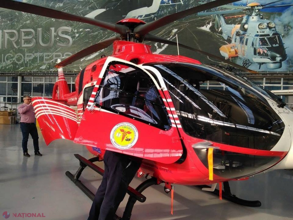 România mai pune la dispoziția R. Moldova un ELICOPTER SMURD pentru operațiuni de salvare: A fost asamblat la Brașov