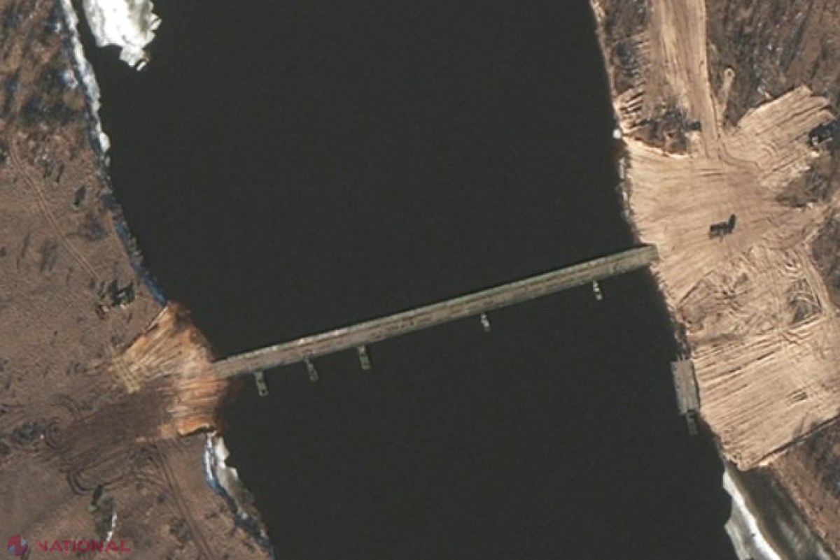 Noi drumuri și un POD TACTIC, construit într-o noapte, a apărut peste un râu important din Belarus, la mai puţin de 6 km de graniţa cu Ucraina