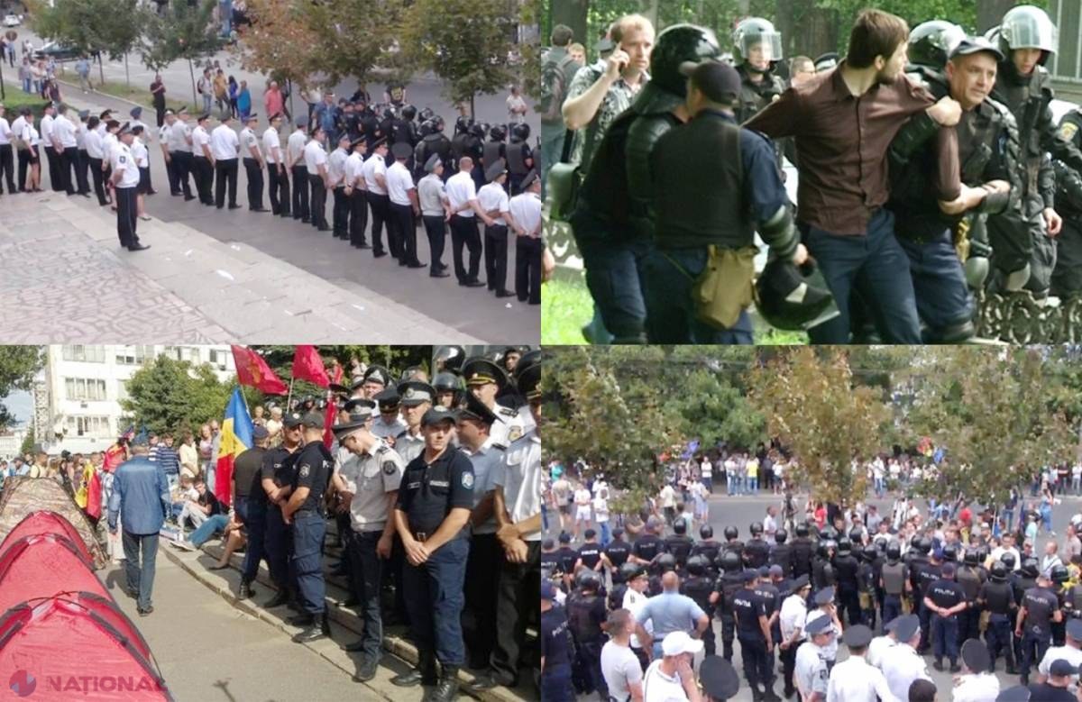 ȘASE polițiști, RĂNIȚI în timpul protestelor de ieri din fața PG
