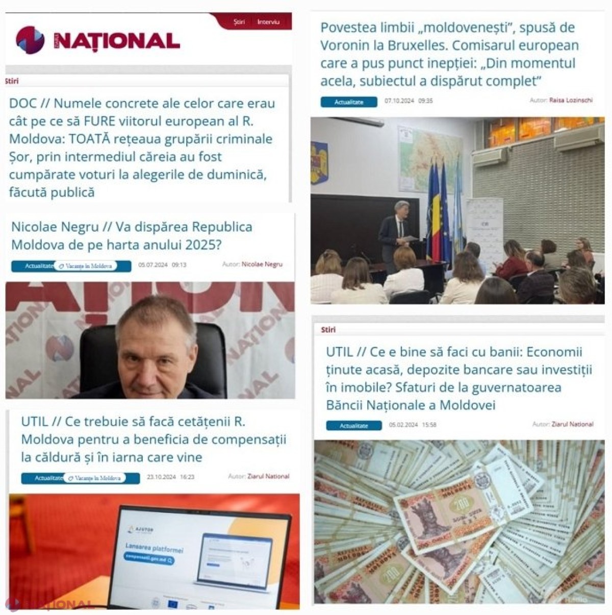 TOP 24 cele mai CITITE ȘTIRI în anul 2024 pe WWW.ZIARULNATIONAL.MD: Impozite la fisc, rețeaua lui Șor de cumpărare a voturilor sau intervenția României în afara teritoriului național pentru a proteja românii aflați în pericol