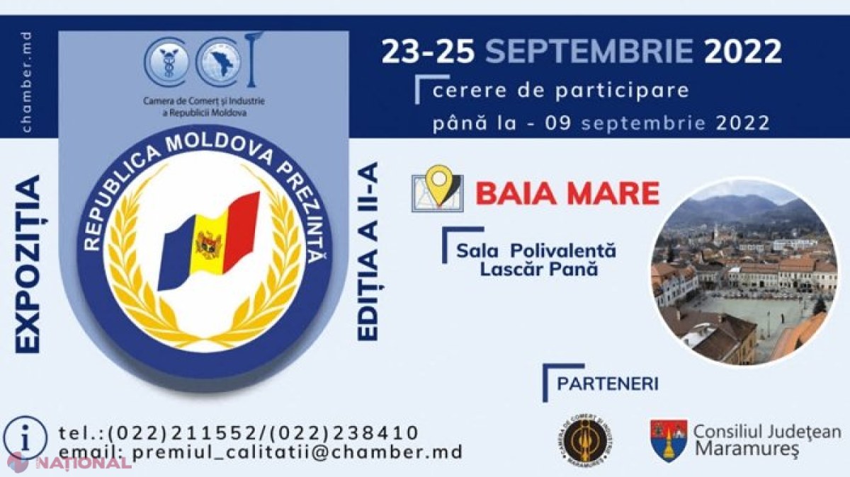 Producătorii din R. Moldova, invitați să-și prezinte produsele în cadrul unei expoziții organizate la Baia Mare