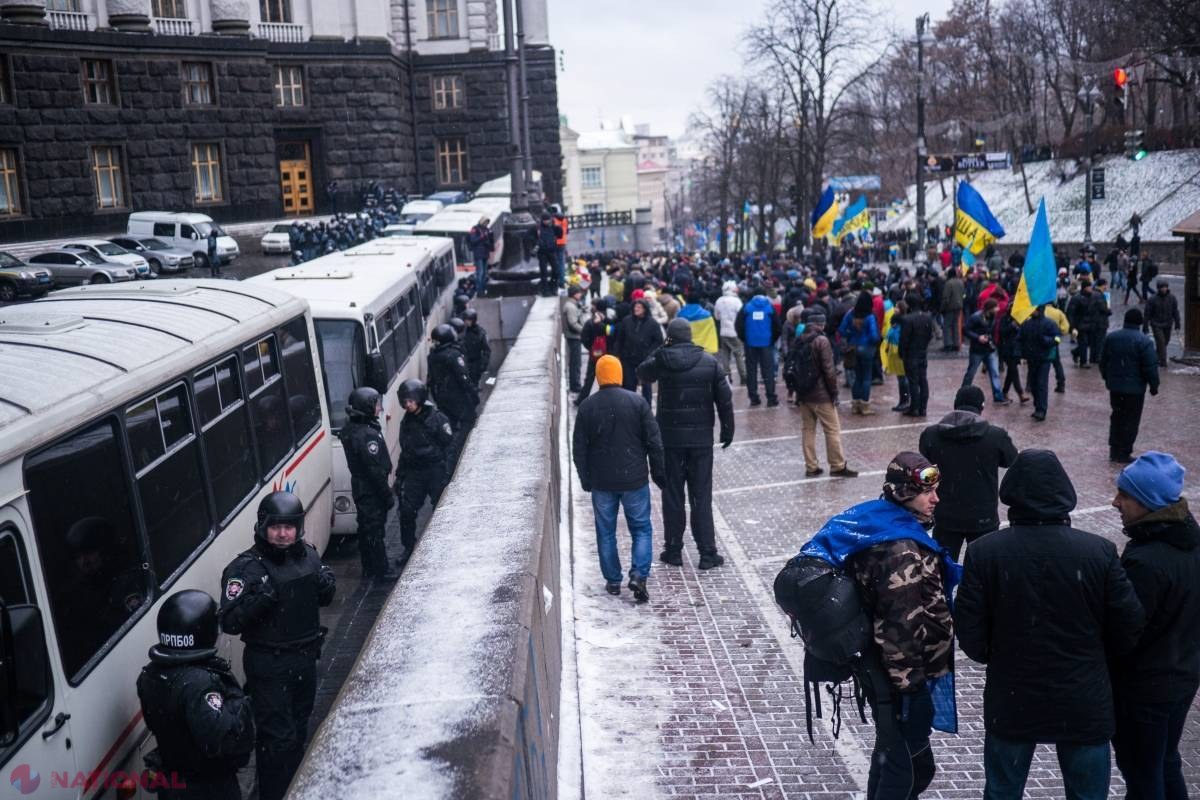 Avânt FĂRĂ PRECEDENT al protestelor în Ucraina! Drumuri de acces în țară, BLOCATE