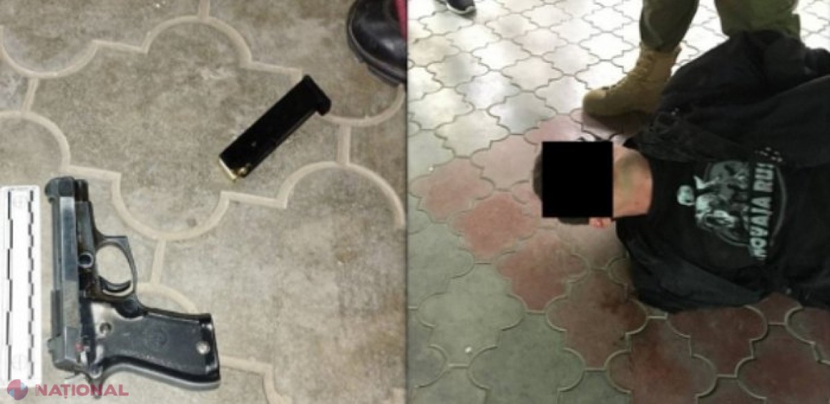 Cu pistolul la magazin, în Chișinău, cerând băuturi alcoolice
