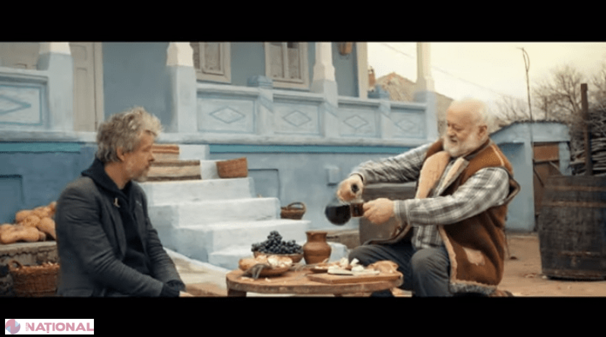 VIDEO // „Brad Pitt”, ospătat cu vin şi plăcinte în noul clip de promovare a Republicii Moldova