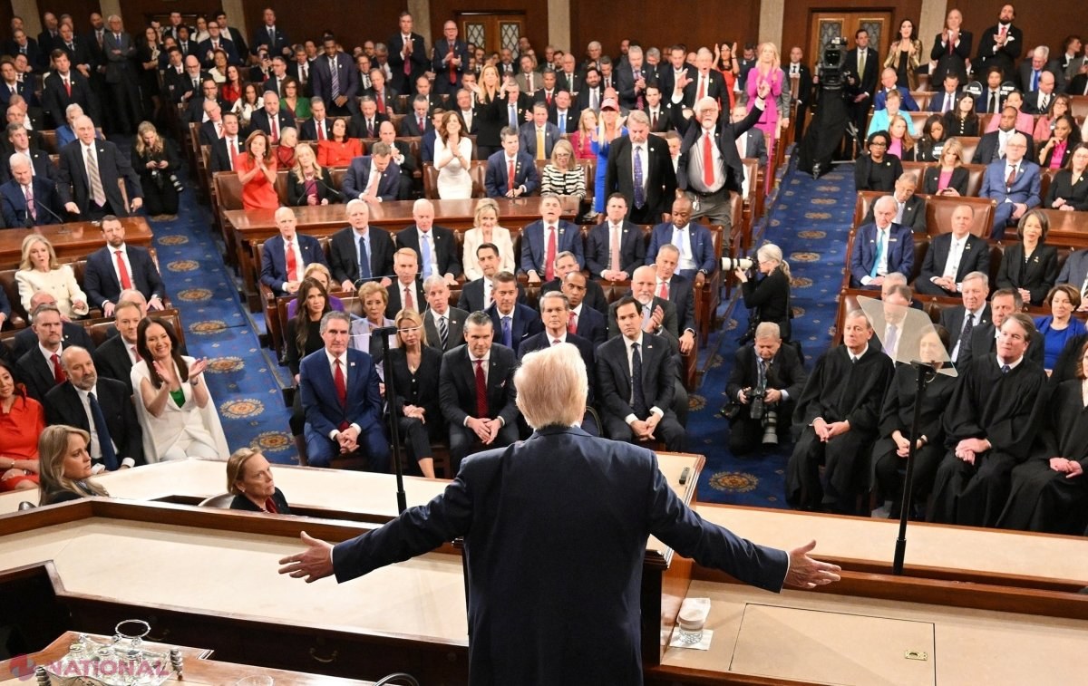 Donald Trump a vorbit 100 de minute în Congres, un RECORD, fără a face anunţuri-şoc. Liderul de la Casa Albă a pomenit despre R. Moldova, dar și despre conținutul unei scrisori pe care a primit-o de la Zelenski 