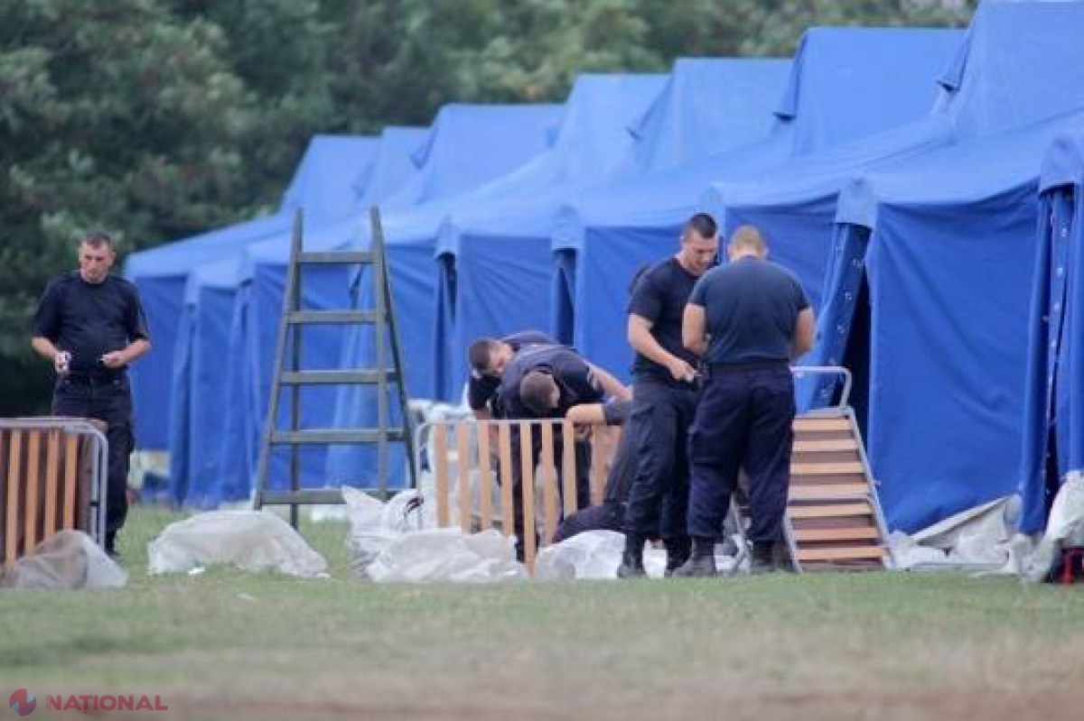 România se pregăteşte să primească imigranţii. Corturi amplasate la graniță