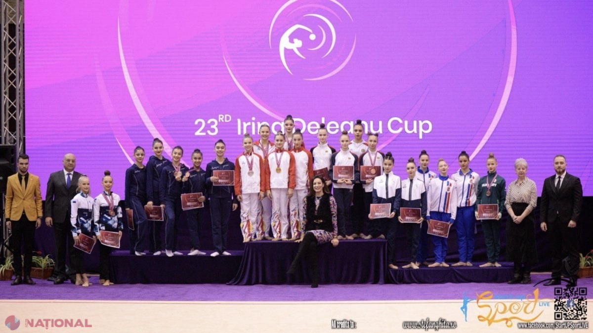 VIDEO // Gimnastica ritmică din R. Moldova are VIITOR. Sportivele noastre au obținut două MEDALII la un turneu internațional din România