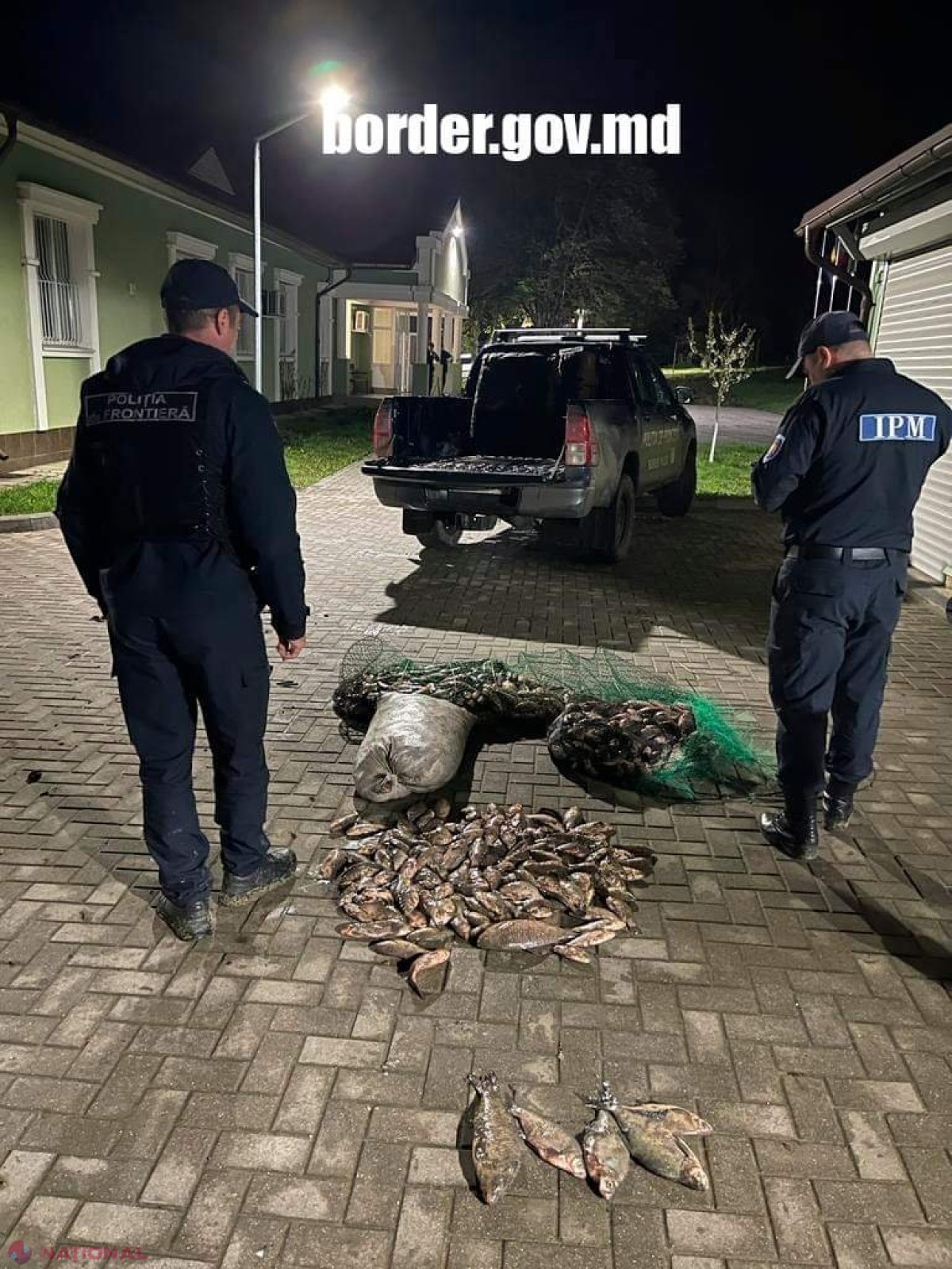 Doi braconieri, prinşi după ce au pescuit ilegal 250 de kg de peşte din Nistru