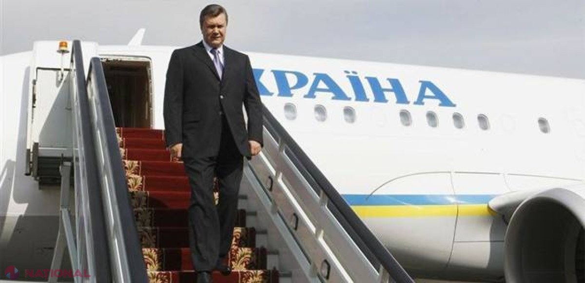 Avionul lui Ianukovici este ESCORTAT de două AVIOANE DE LUPTĂ