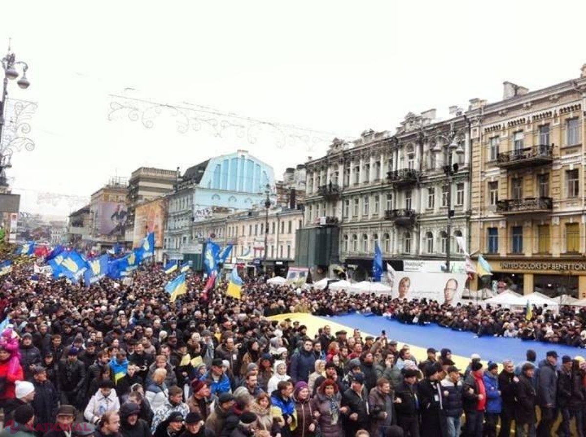 FOTO // Clădire de stat, devastată la Kiev