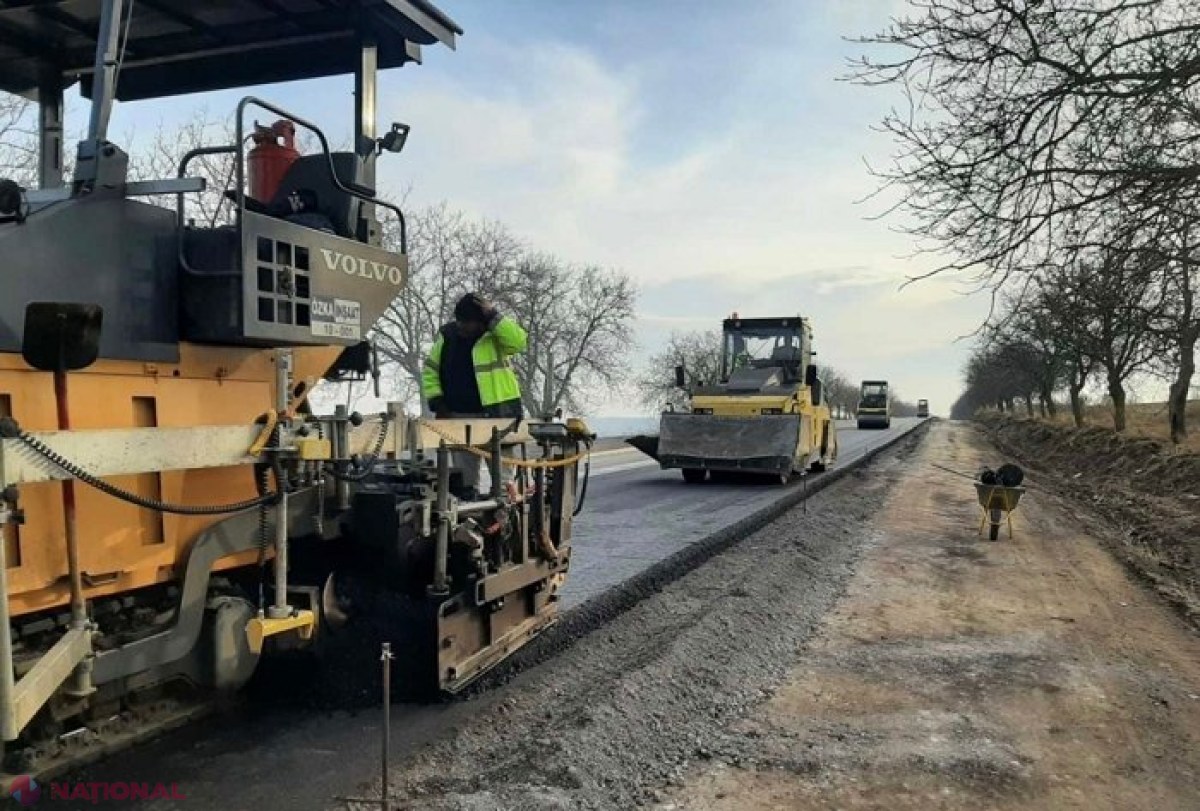 Un tronson de 83 de km al drumului republican Hâncești – Leova – Cahul – Giurgiulești va fi gata la începutul anului 2023, promit autoritățile și antreprenorul