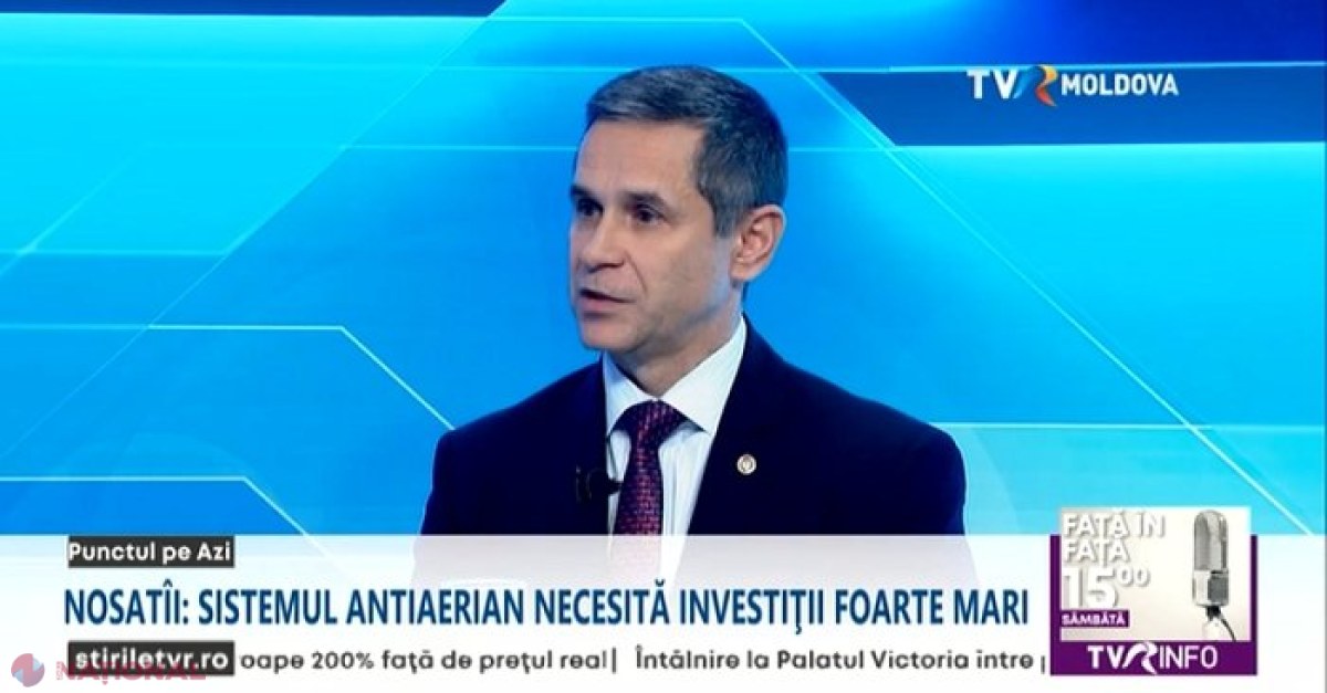 Cât ar costa și cât ar dura crearea unui sistem care să asigure securitatea spațiului aerian al R. Moldova: Răspunsul ministrului Apărării, Anatolie Nosatîi 
