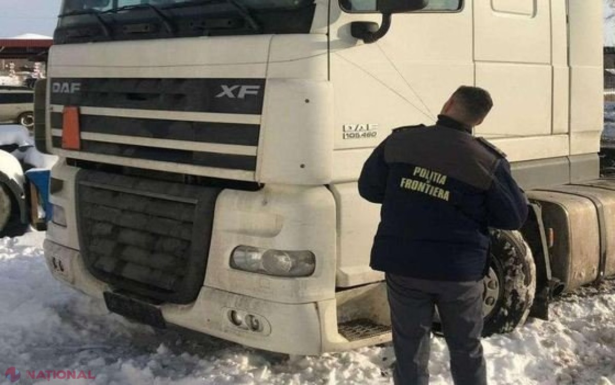 Un moldovean a încercat să aducă în R. Moldova un TIR furat din Spania. Ce le-a spus polițiștilor de frontieră