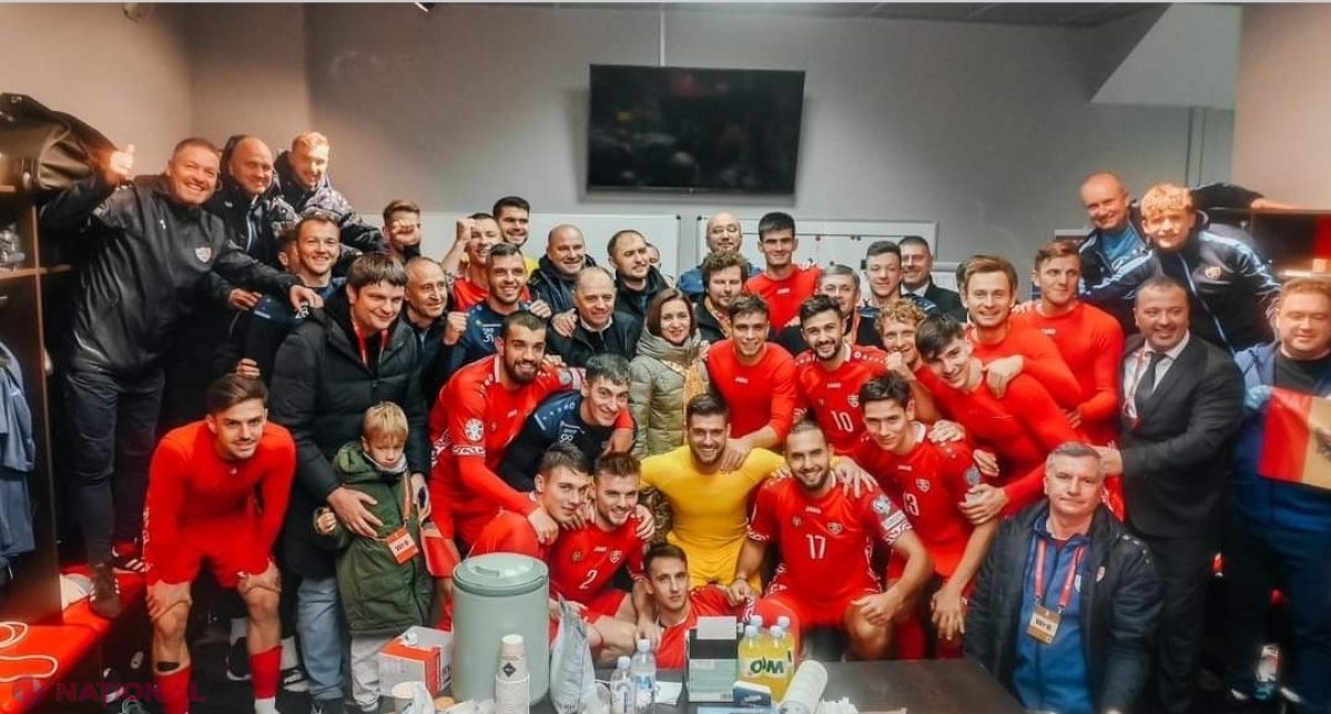 FOTO // „Tricolorii” au smuls un egal cu Albania și păstrează șanse de calificare, în PREMIERĂ, la Campionatul European. Maia Sandu s-a DESCĂTUȘAT alături de 10 000 de suporteri, după golul naționalei. Ce le-a transmis fotbaliștilor ​noștri